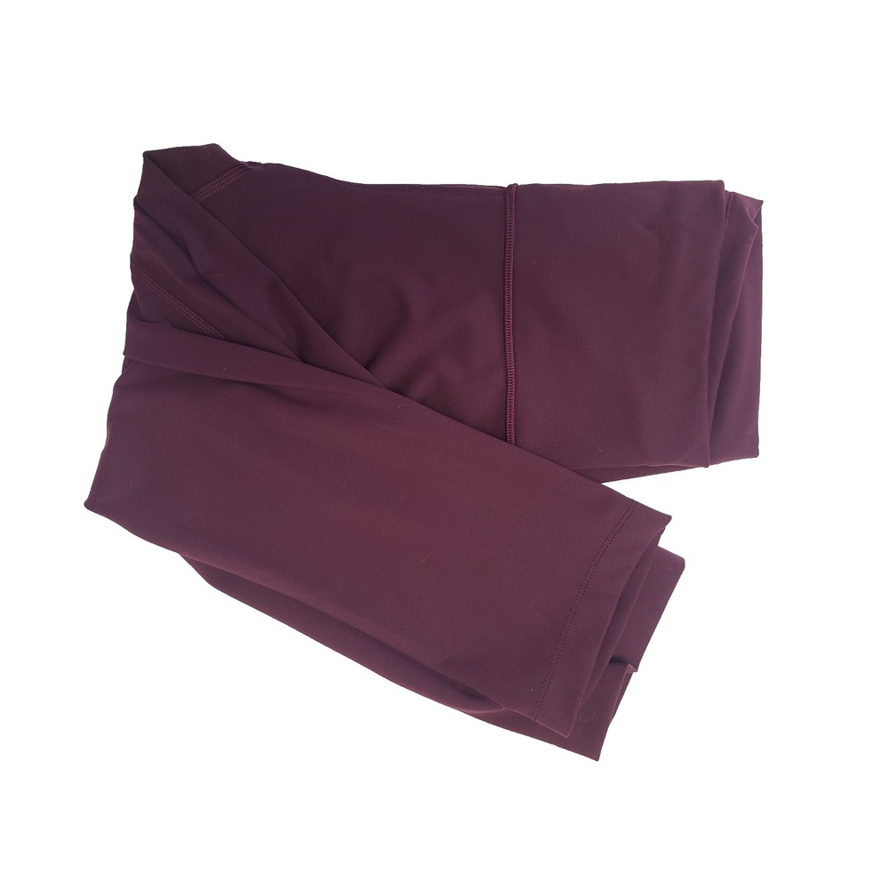 Lululemon Align High Rise Crop 21" Maroon Leggings Yoga Athleisure Women's 8